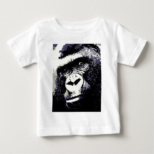 Gorilla Portrait Baby T_Shirt