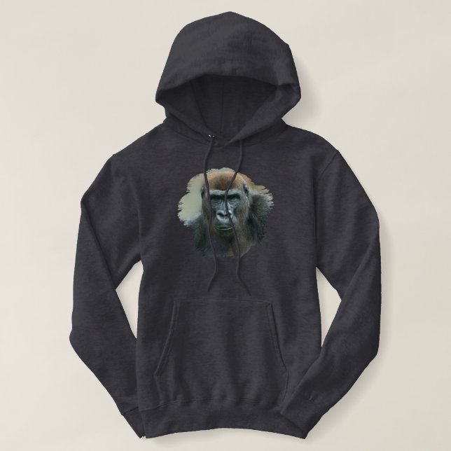 Gorilla Portrait Hoodie (Design Front)