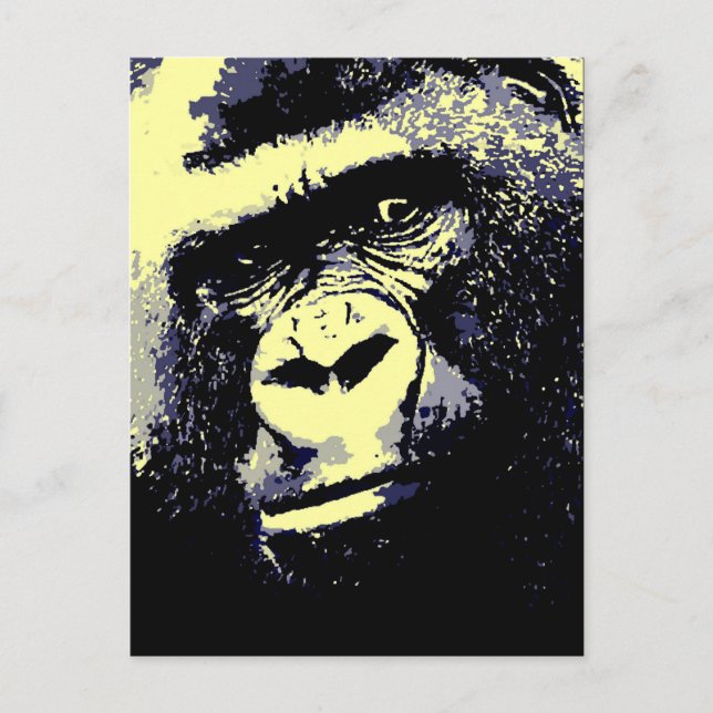 Gorilla Portrait Postcard (Front)