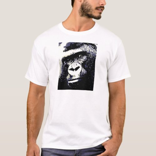 Gorilla Portrait T_Shirt