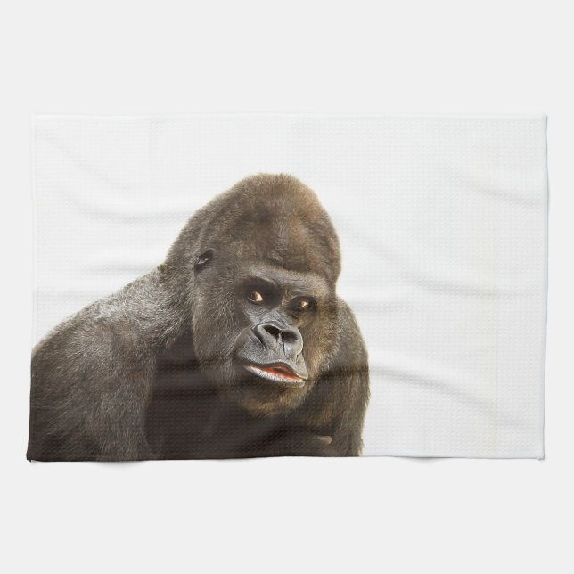 Gorilla Pout Kitchen Towel (Horizontal)
