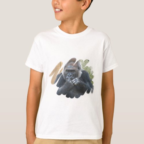 Gorilla Primate Kids T_Shirt