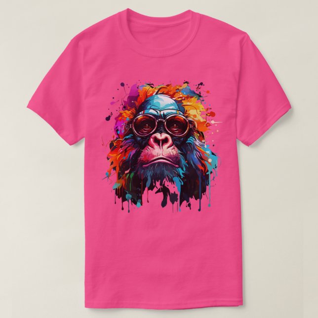 Gorilla Rainbow T-Shirt (Design Front)