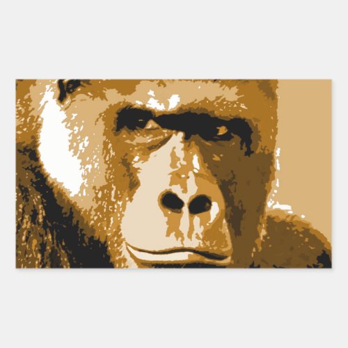 Gorilla Rectangular Sticker