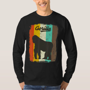 Gorilla Retro 70s Vintage Cute Animal T-Shirt