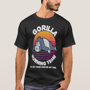 Gorilla Running Team Kids Men Women T-Shirt