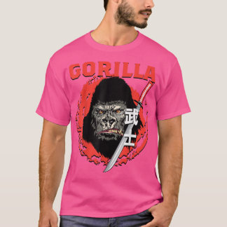 Gorilla Samurai Japanese  (2) T-Shirt