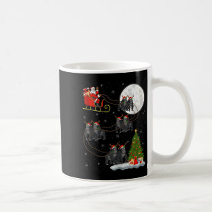 Gorilla Santa Sleigh Flying Funny Magical Christma Coffee Mug