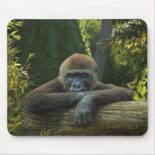 GORILLA  SAVE OUR SPECIES MOUSE PAD