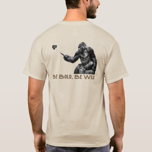 Gorilla Selfie Capturing the Wild Side T_Shirt