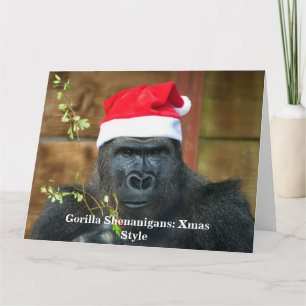 Gorilla Shenanigans: Xmas Style Card