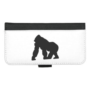 Gorilla silhouette iPhone 8/7 plus wallet case