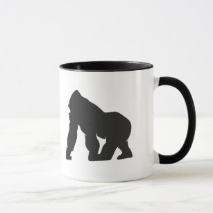 Gorilla silhouette mug