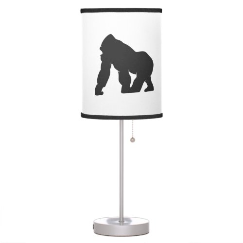 Gorilla silhouette table lamp