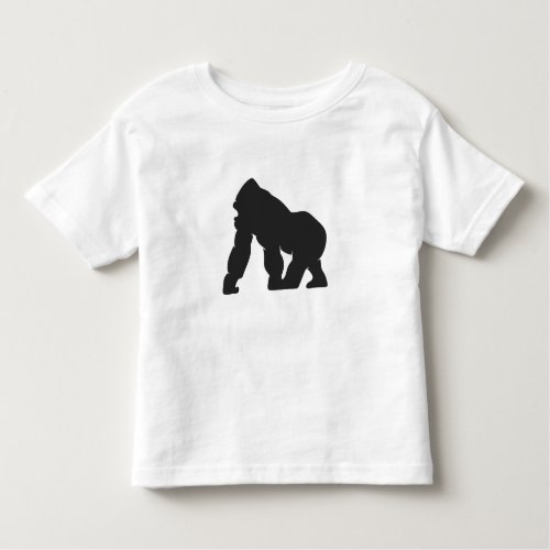 Gorilla silhouette toddler t_shirt