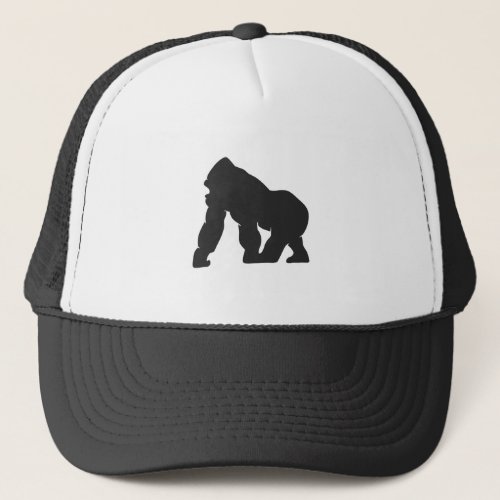Gorilla silhouette trucker hat