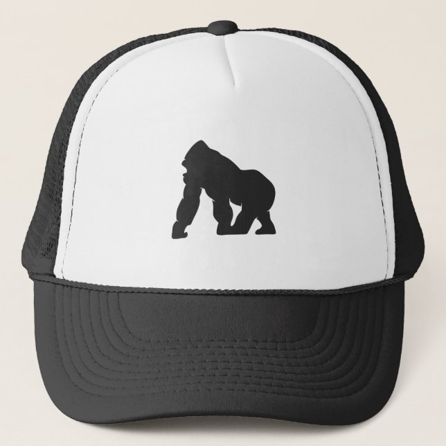 Gorilla silhouette trucker hat (Front)