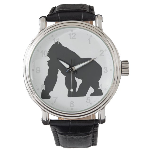 Gorilla silhouette watch (Front)