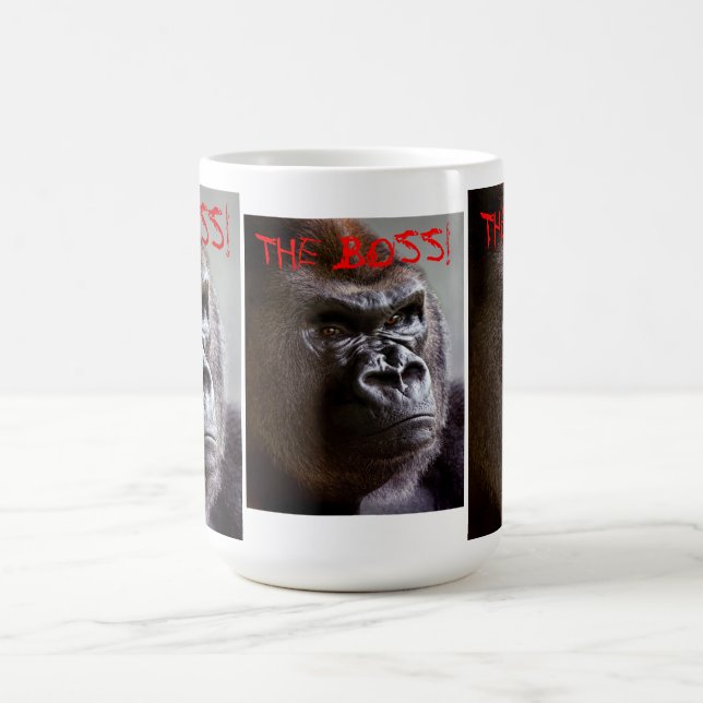 Gorilla Silverback The Boss Coffee Mug (Center)