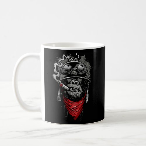 Gorilla Smoking A Cigar Powerful Animal Coffee Mug