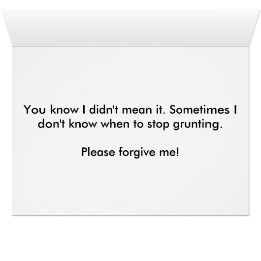 GORILLA SPAT CARDS (Inside Horizontal (Bottom))