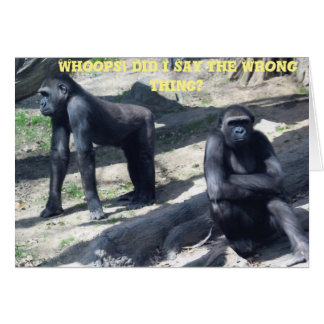 GORILLA SPAT CARDS