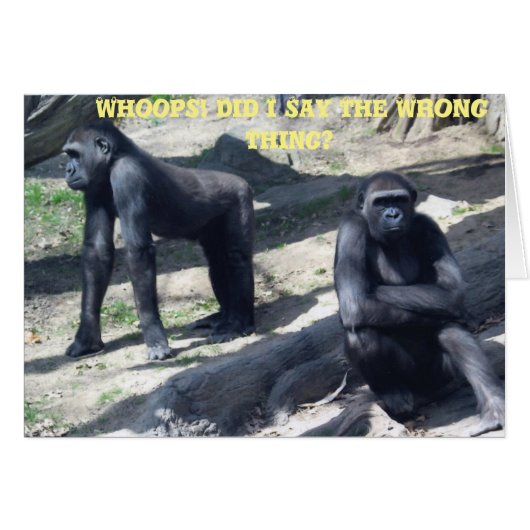 GORILLA SPAT CARDS (Front Horizontal)