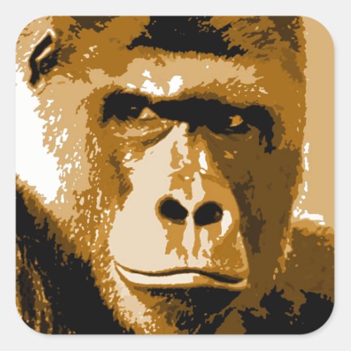 Gorilla Square Sticker