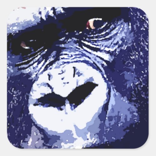 Gorilla Square Sticker