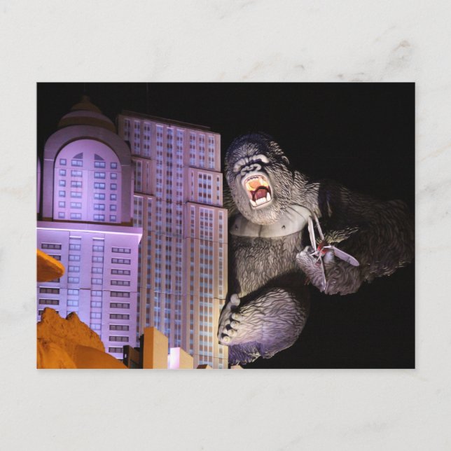 Gorilla Statue #1 Postcard (Front)