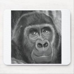 Gorilla sucking fingers MousePad2 指しゃぶりのゴリラトートバッグ Mouse Pad