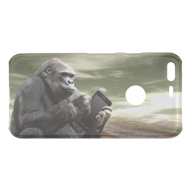 Gorilla Takes to the Tablet Uncommon Google Pixel Case (Back (Horizontal))
