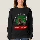 Gorilla Turkey Christmas Pun Sweatshirt