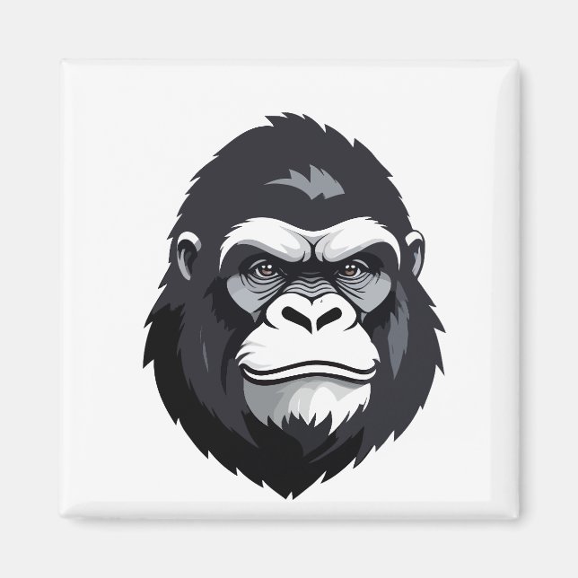 Gorilla Vector Art Animal Modern Urban Graphic  Magnet (Front)