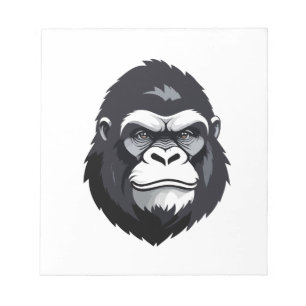 Gorilla Vector Art Animal Modern Urban Graphic Notepad