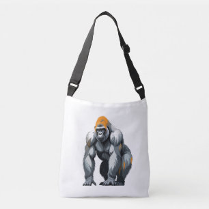 Gorilla Vector Art with Vibrant Colors Crossbody Bag