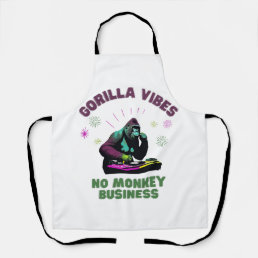 Gorilla Vibes, no Monkey Business Apron