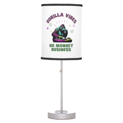 Gorilla Vibes no Monkey Business Table Lamp