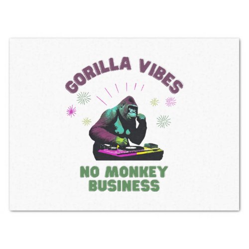 Gorilla Vibes no Monkey Business Tissue Paper