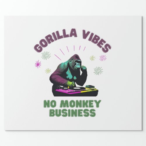 Gorilla Vibes no Monkey Business Wrapping Paper