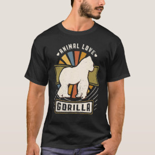 Gorilla Vintage Classic Retro Animal T-Shirt