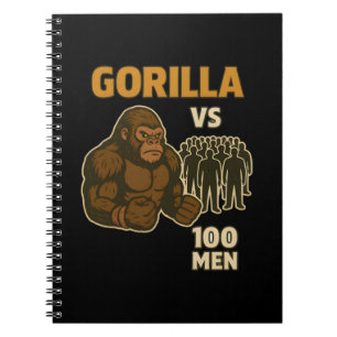 Gorilla vs 100 men epic battle notebook