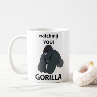 Gorilla Watching You Funny Gorilla