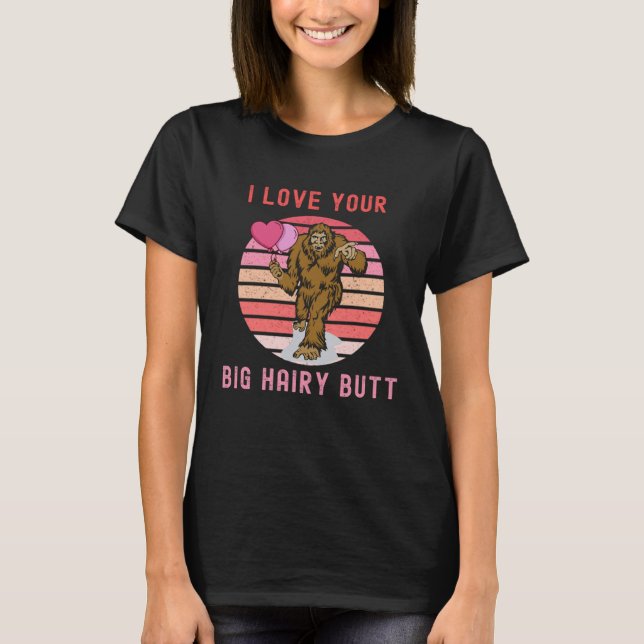 Gorilla With Balloon Heart Valentine Men Women T-Shirt (Front)