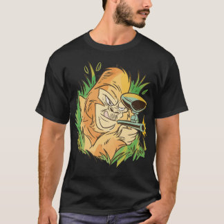Gorilla With Paintball Gun Funny Animal T-Shirt