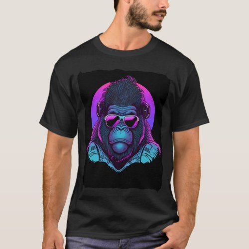 Gorilla with Sunglasses T_Shirt