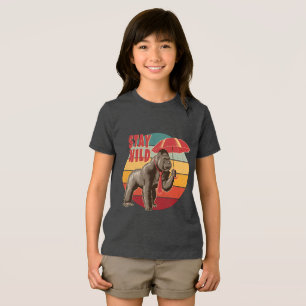 Gorilla with Umbrella Tri-Blend Shirt