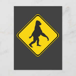 Gorilla Xing! Postcard