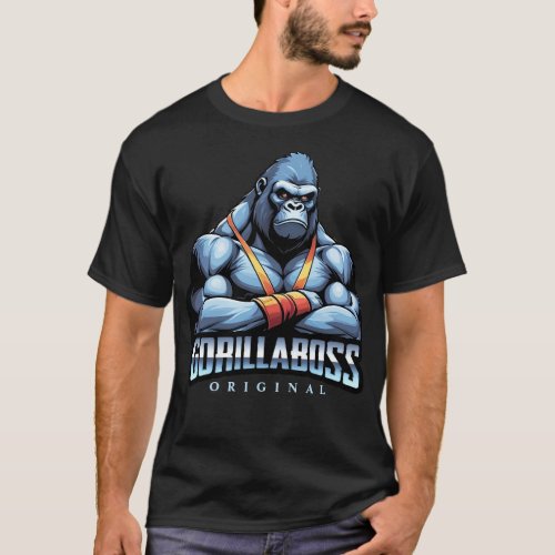 GorillaBoss _ Funny gorilla graphic tee _ Gorilla 