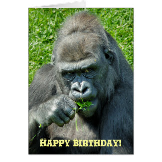 Gorilla Cards | Zazzle